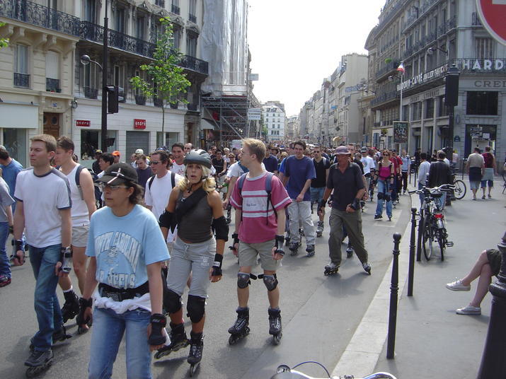 Roller ride in Paris